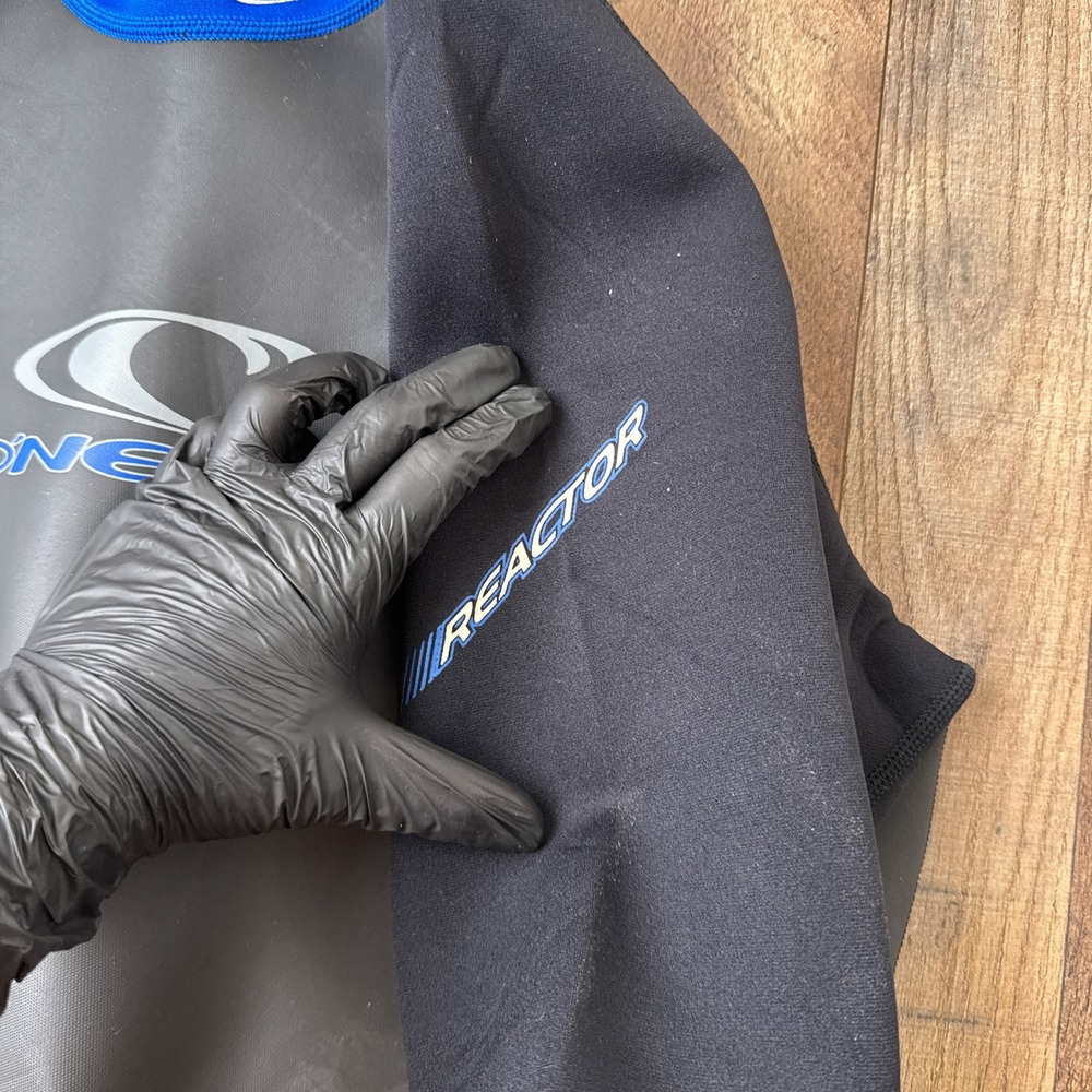 Vintage ONeill Reactor 2 MM Wetsuit Mens XL Black Blue Short Sleeve Surfing 6851 - Picture 7 of 14